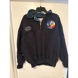Vintage Houston Fire Dept Pullover Jacket Size XL